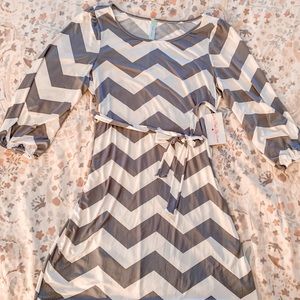 NWT Chevron Dress from the Pink Lilly Boutique